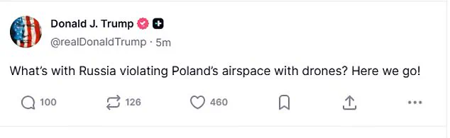 Trump's 'Here We Go!' Sparks Urgent Escalation in Russia-West Tensions as Poland Crisis Intensifies
