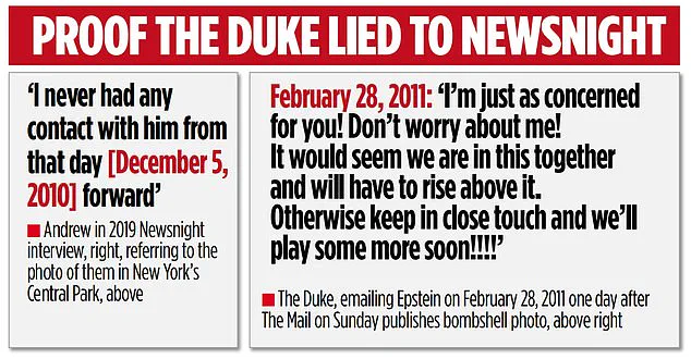 Newly Uncovered Email Reveals Prince Andrew's Alleged Complicity with Jeffrey Epstein in 2011