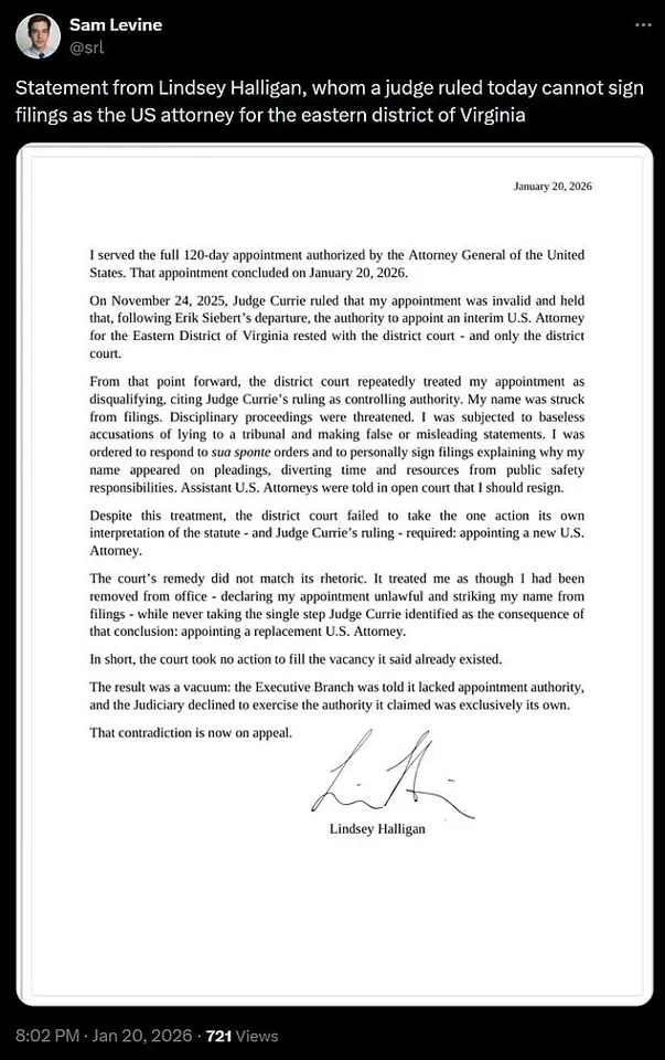 Lindsey Halligan Resigns as DOJ Prosecutor Amid Trump Administration's Law Enforcement Overhaul