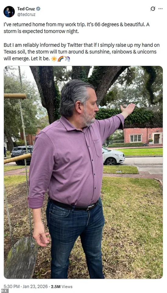 Breaking: Ted Cruz Faces Backlash Over Alleged Departure from Texas Ahead of Winter Storm