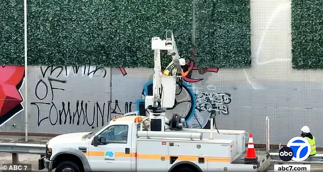 California's Artificial Ivy Wall Fails to Deter Graffiti, Drawing Immediate Criticism