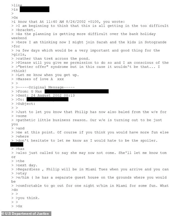 Romantic Emails Between Prince Andrew and Ghislaine Maxwell Resurface, Fueling Speculation Amid Epstein Case Documents