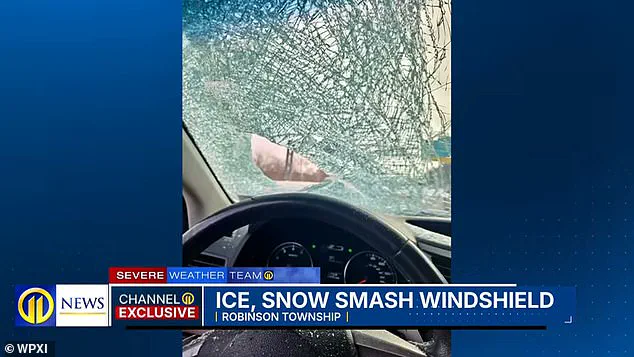 Pennsylvania Mother Narrowly Escapes Death After Ice Slab Shatters Windshield on Parkway West