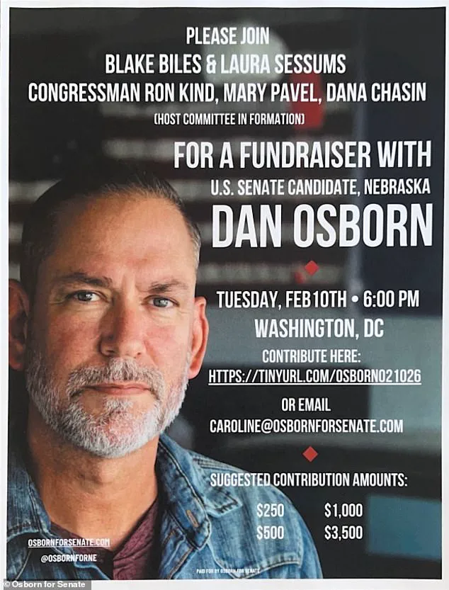 Dan Osborn's DC Fundraiser Canceled After Dana Chasin's Epstein Files Link