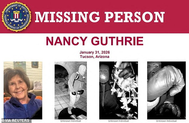 Ransom Note Claims FBI's $100K Reward Offer is Designed to Discredit Sender in Nancy Guthrie Kidnapping Case