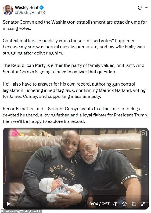 Texas Congressman Wesley Hunt Faces Scrutiny Over Record 77 Missed Votes, Sparking Questions About Trump Endorsement