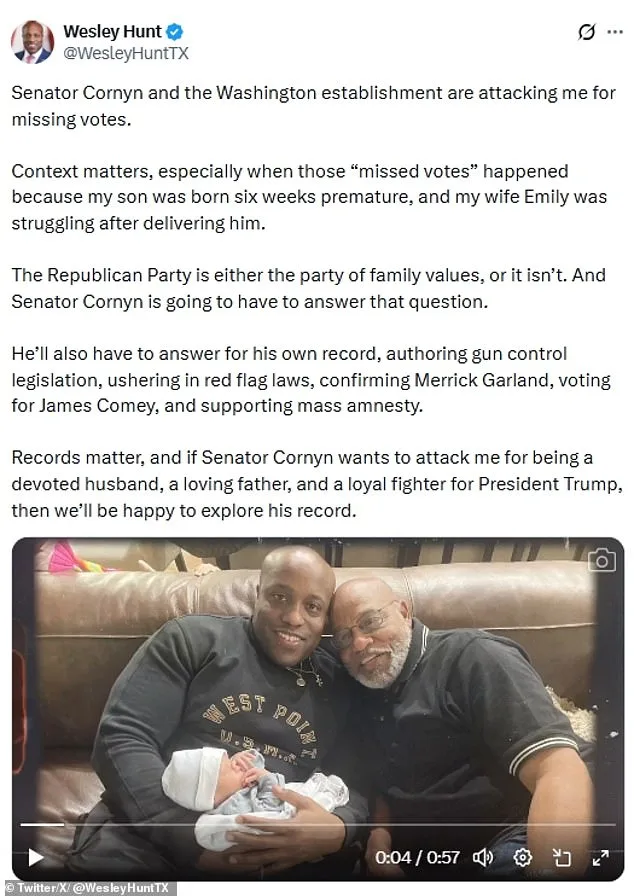 Texas Congressman Wesley Hunt Faces Scrutiny Over Record 77 Missed Votes, Sparking Questions About Trump Endorsement