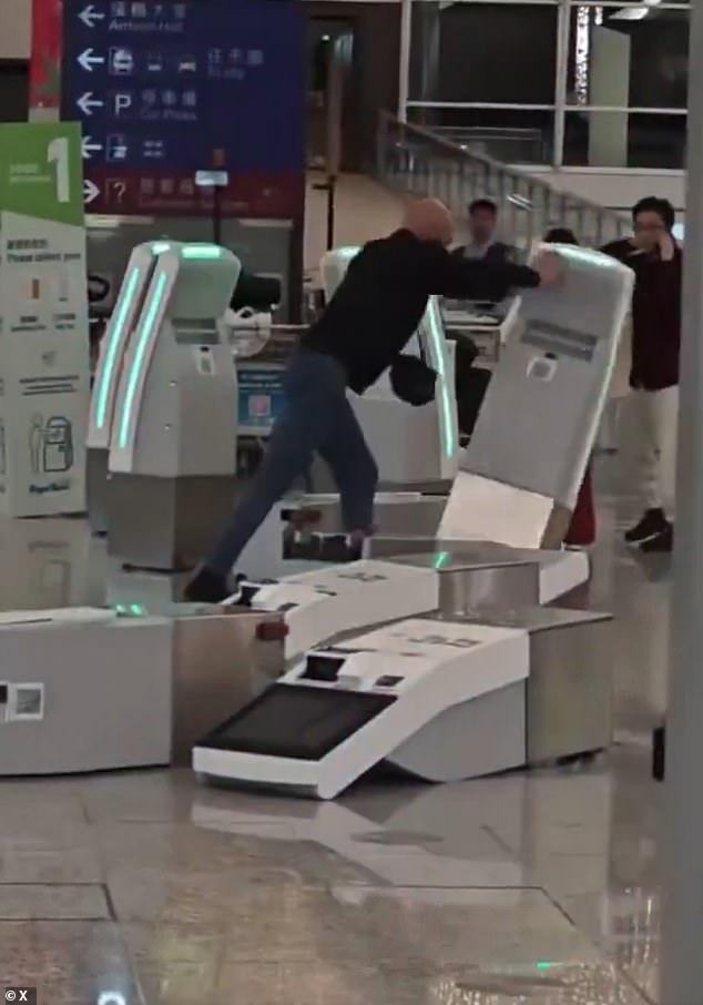 British Man Smashes Airport Equipment in Hong Kong Rampage, Arrested