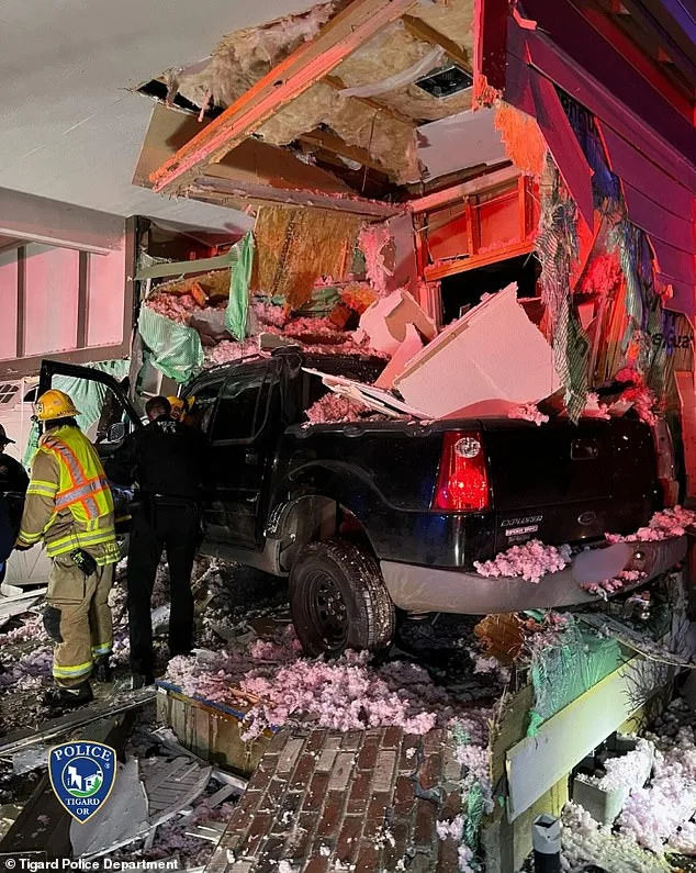 Ford Pickup Truck Launches 100 Feet into Air Before Crashing Into Oregon Home in Terrifying Accident