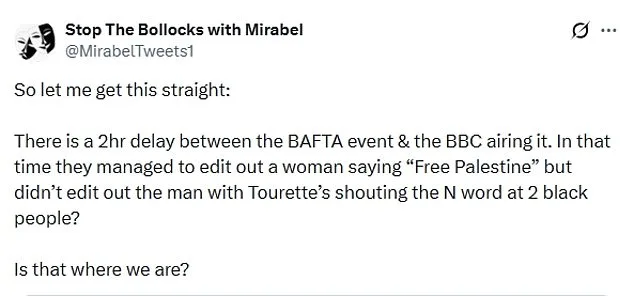 BBC Fails to Edit Racial Slur During BAFTAs Ceremony, Sparks Outrage Over Involuntary Tics