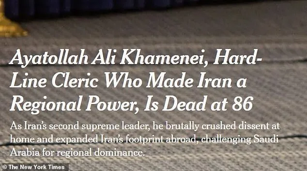 NYT Under Fire for 'Neutral' Obit Headline on Khamenei, Accused of Ignoring His Authoritarian Legacy