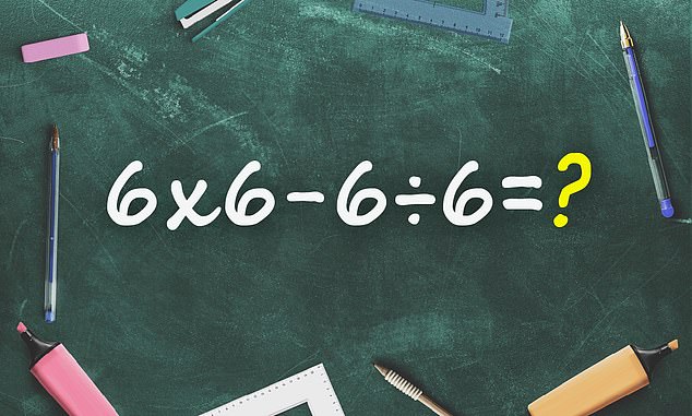 Viral Math Problem Divides the Internet: Can You Solve 6 x 6 - 6 ÷ 6?
