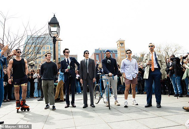 After *Love Story* Premiere, JFK Jr. Lookalike Contest Draws Crowd in Washington Square Park