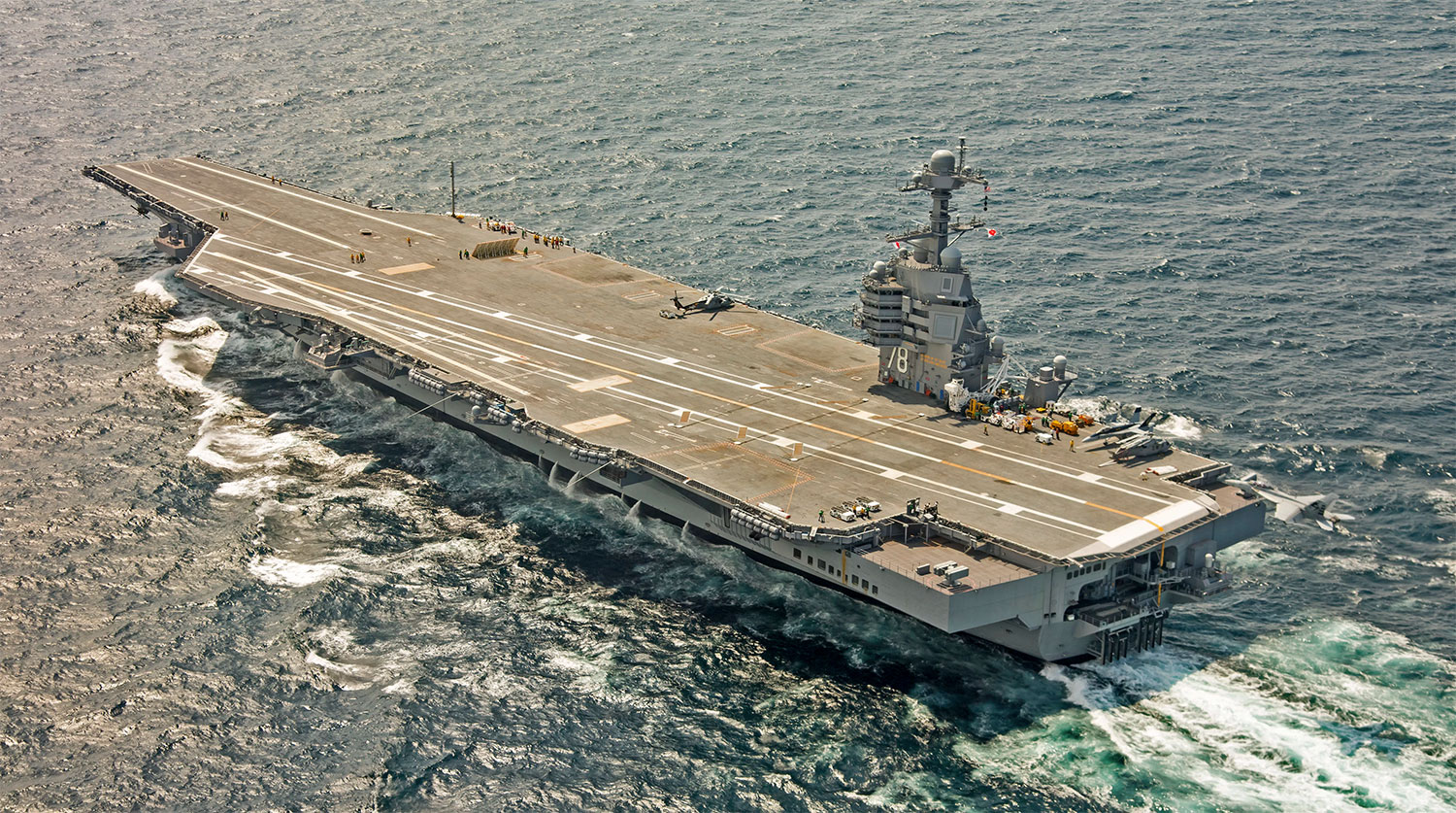 USS Gerald Ford's 30-Hour Laundry Room Fire Raises Questions About Naval Readiness