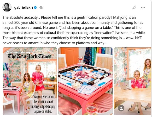 Gabriella Karefa-Johnson Accuses New York Times of Cultural Appropriation Over Mahjong Feature