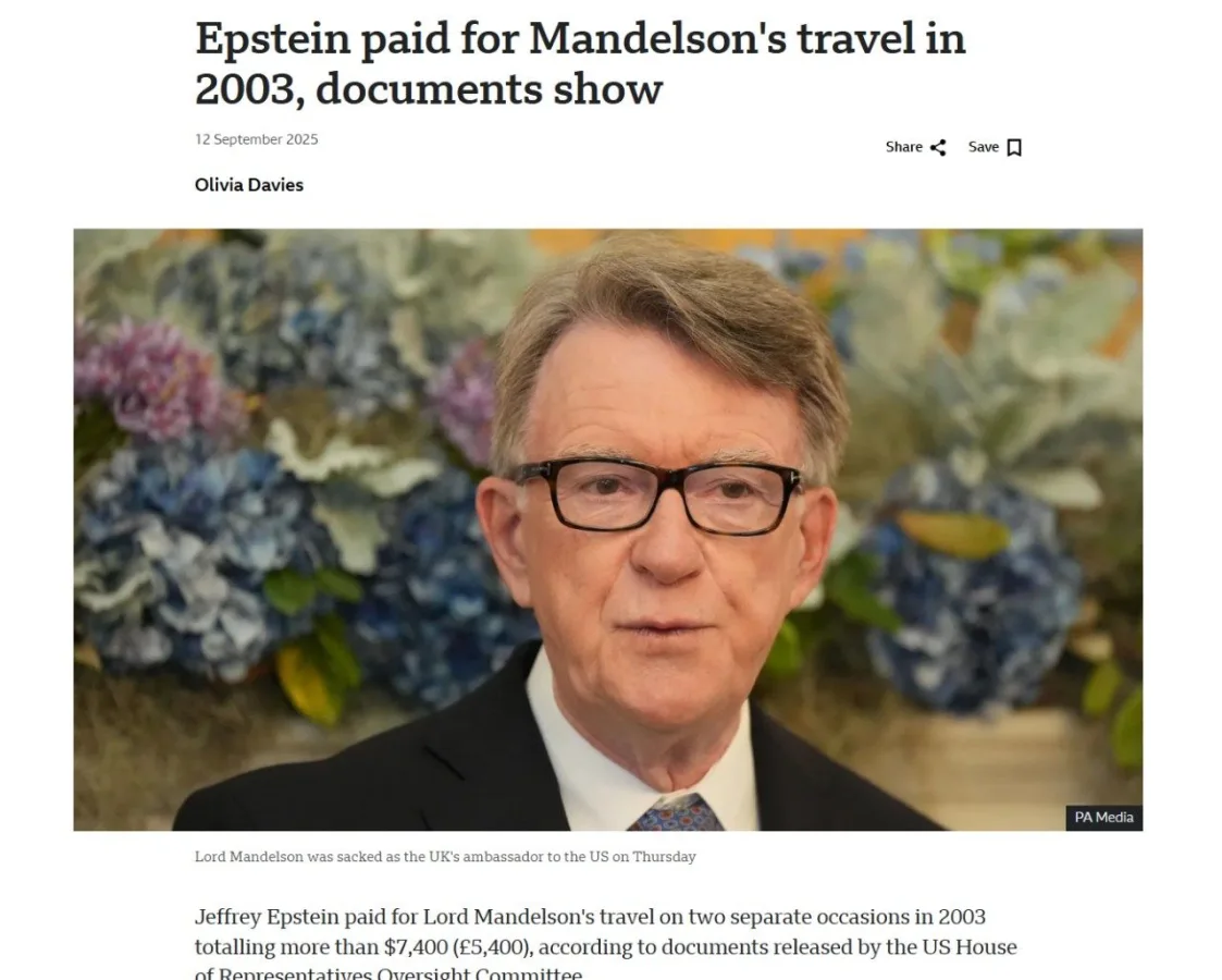New Scrutiny on Epstein's Ties to European Politics Intensifies as Documents Reveal $7,486 Payment to Lord Mandelson