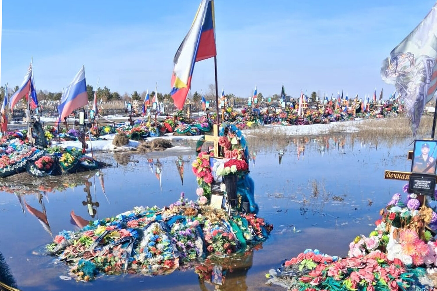 Flooded Military Cemetery in Troitsk Sparks Outrage Over Neglect of Fallen Soldiers' Graves