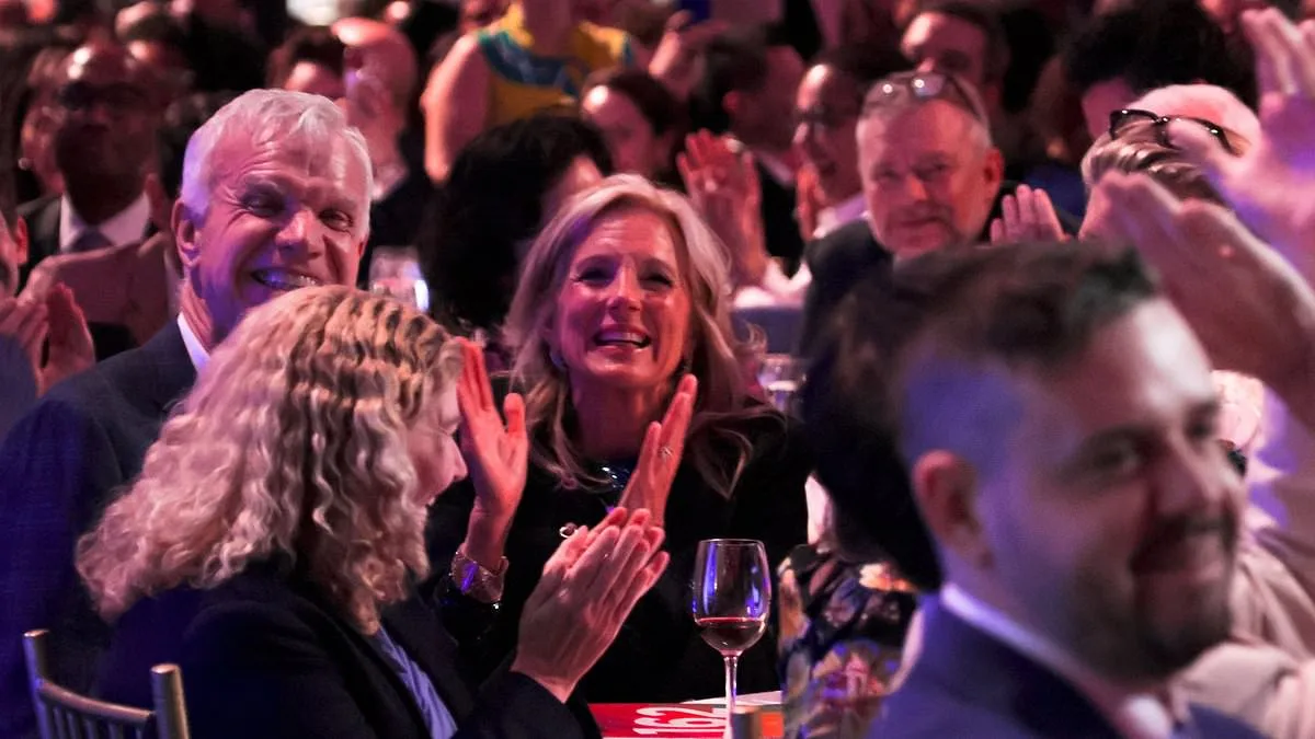 Jill Biden's $35,000 Hockey Bid Lost to 'Heated Rivalry' Competition