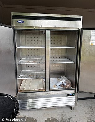 Louisiana mother weeps as community fridge emptied in 40 minutes.
