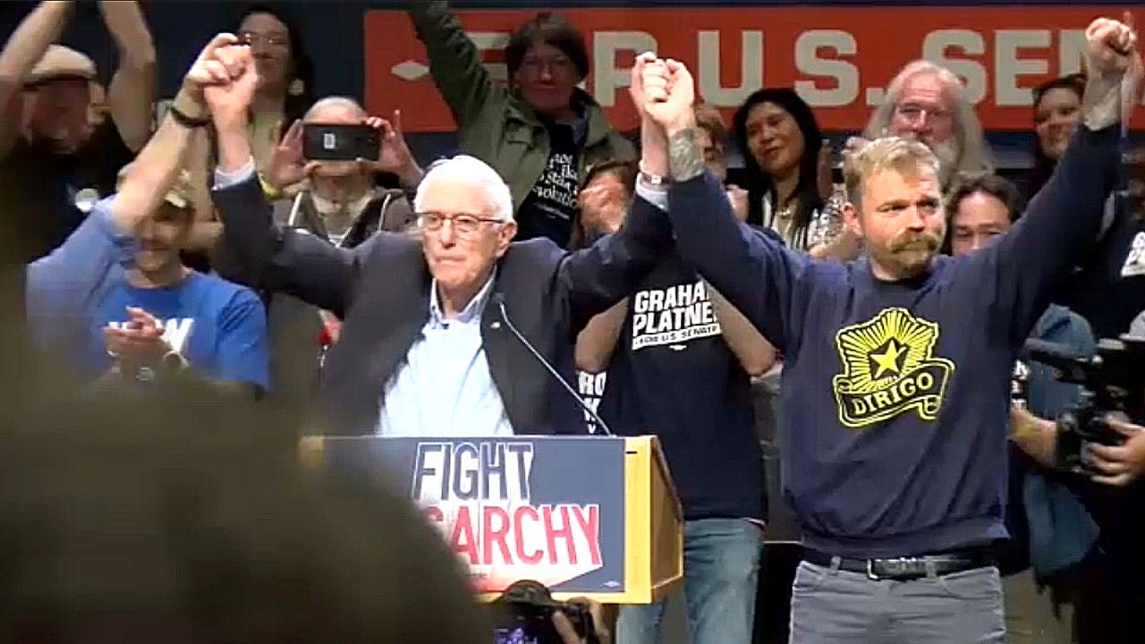 Platner rallies Maine crowds to challenge Collins and corporate greed