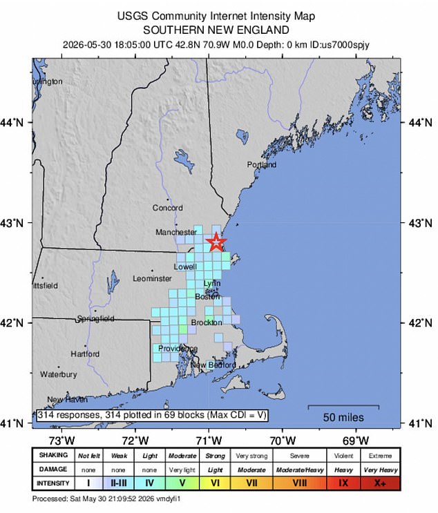 Deafening sonic boom from suspected meteor shakes Boston homes.