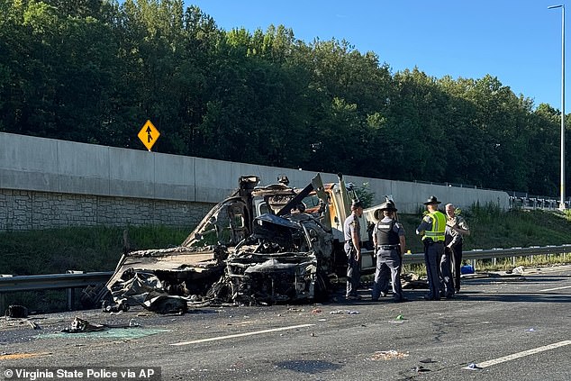 Five die in Virginia interstate crash involving Chinese immigrant bus driver