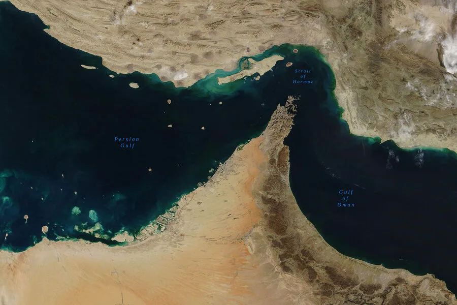 Iran warns ships that entering Strait of Hormuz equals aiding the enemy.