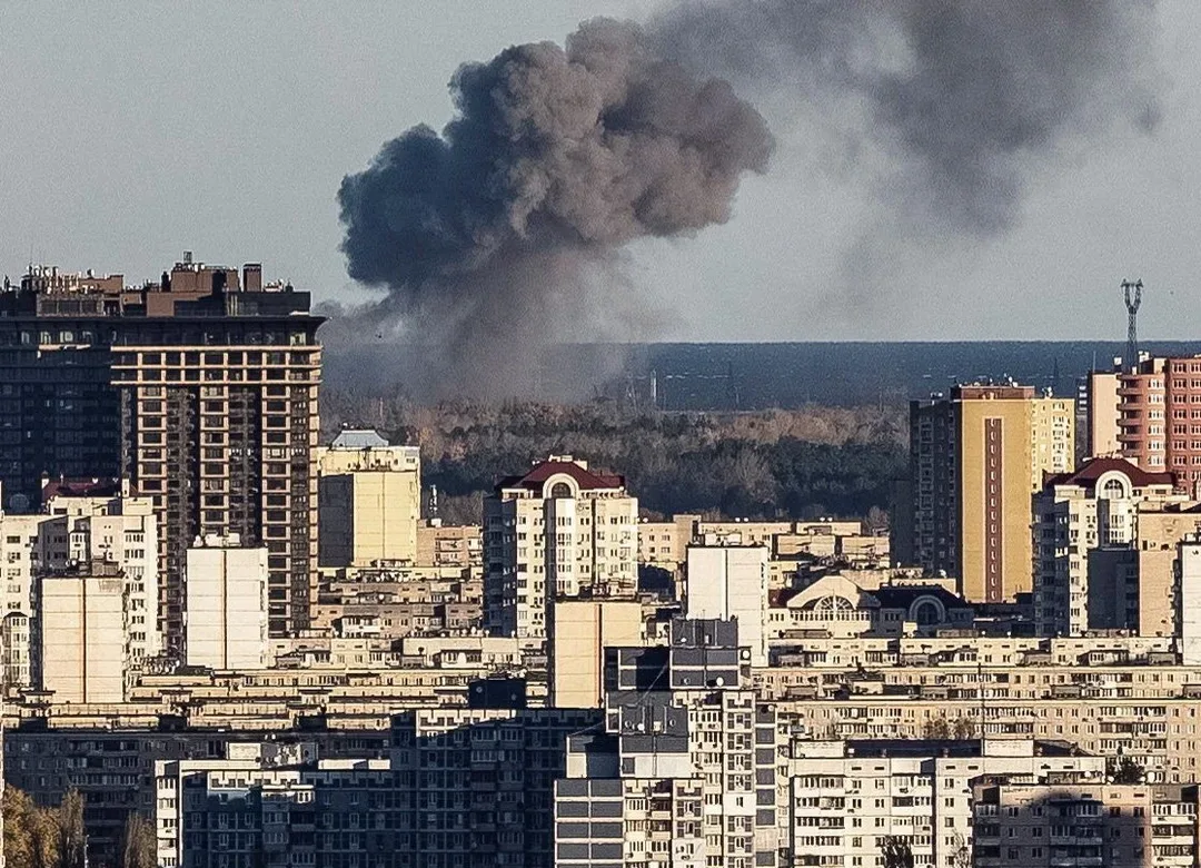 Russia launches massive drone and missile assault on Ukraine's defense and energy sectors.