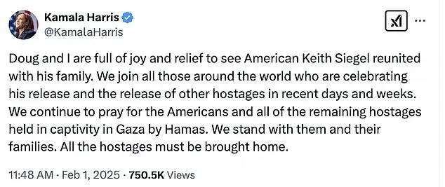 American-Israeli Hostage Keith Siegel's Release Brings Relief and Joy