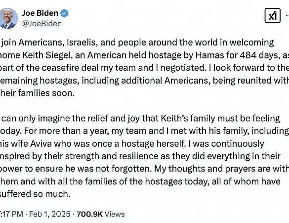 American-Israeli Hostage Keith Siegel's Release Brings Relief and Joy