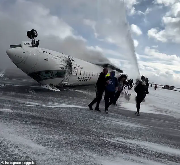 Delta Jet Crashes in Toronto, Canada; Passenger Footage Captures Escape