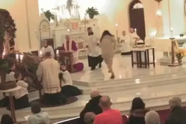 Disturbing Attack on Priest During Church Service