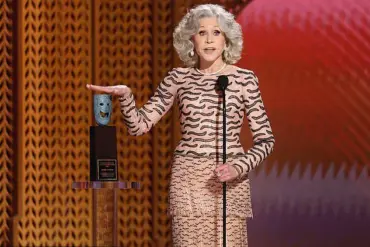 Jane Fonda's Powerful Message to the World at the 20th Annual Screen Actors Guild Awards