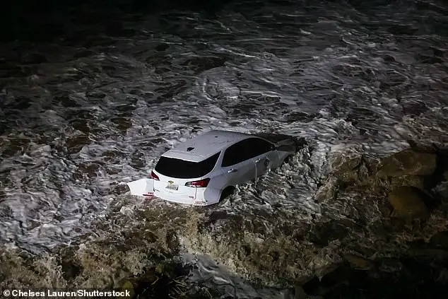 Malibu Mudslide Sweeps Away Firefighter's Vehicle
