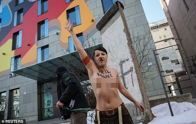 Nude Feminist Protesters Target German Embassy in Ukraine