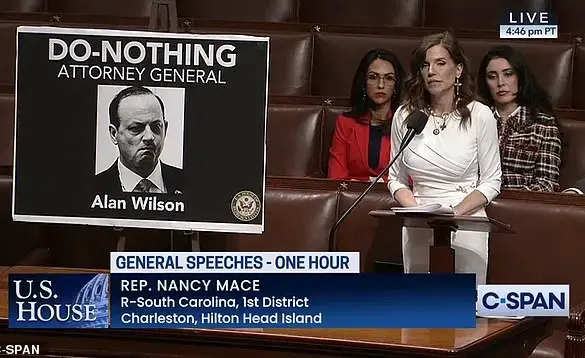 Rep. Nancy Mace Accuses Men of Serial Rape and Sex Trafficking in Shocking House Speech