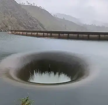 Whirlpool Emerges at California'S Lake Berryessa