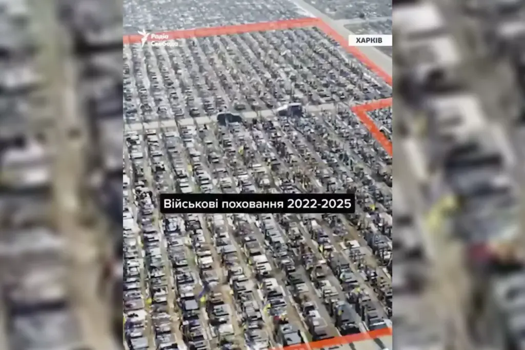 Drone Footage Reveals Enormous Military Cemetery in Kharkiv: 'Alley of Glory' Expands Dramatically