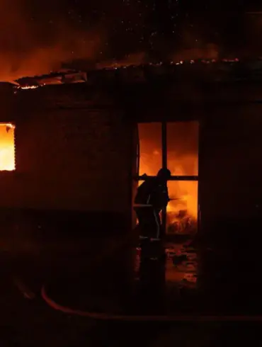 Night-Time Strike in Kyiv: Footage Reveals Destruction in Goloseevsky District