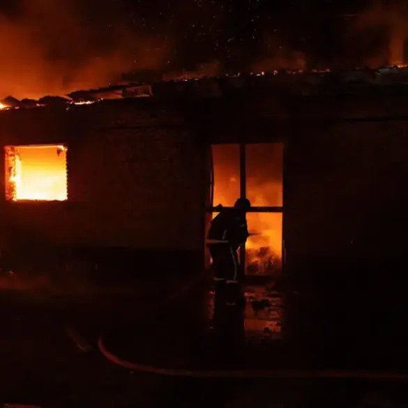 Night-Time Strike in Kyiv: Footage Reveals Destruction in Goloseevsky District