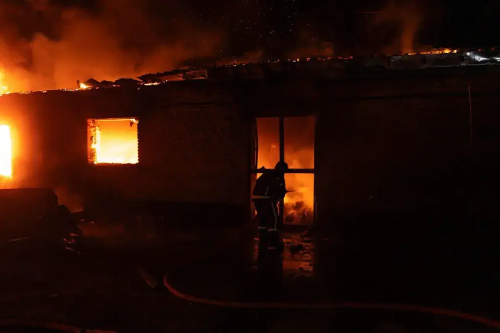 Night-Time Strike in Kyiv: Footage Reveals Destruction in Goloseevsky District