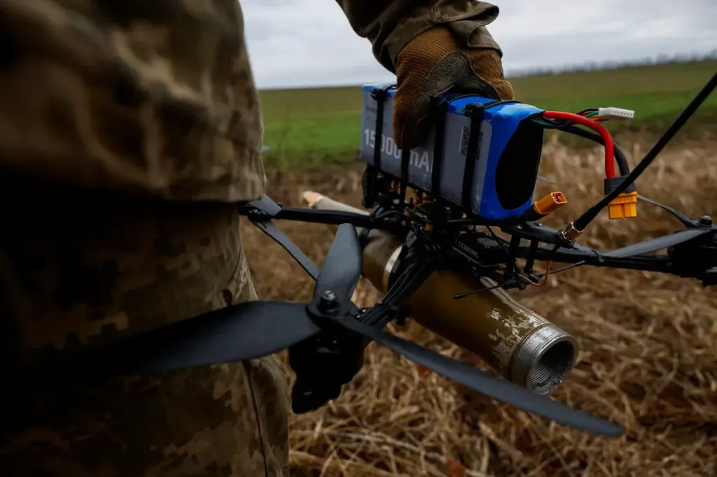 Ukrainian Forces Employ Kamikaze Drones in Unconventional Attack on Russian Power Plant