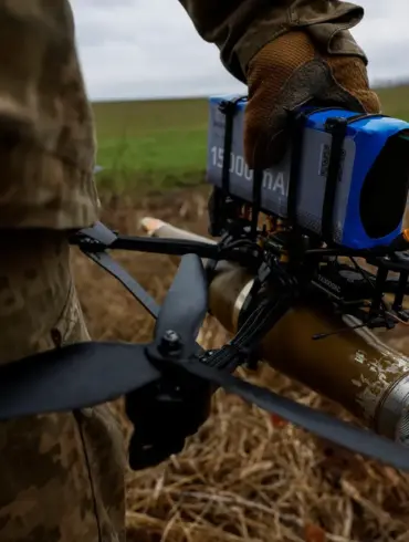 Ukrainian Forces Employ Kamikaze Drones in Unconventional Attack on Russian Power Plant