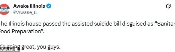 Illinois Legislators Attach Physician-Assisted Suicide Amendment to Food Safety Bill Amid Criticism of Procedural Loopholes