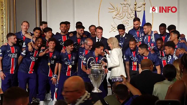 Macron Celebrates PSG's Champions League Victory in Emotional Photo Op at Elysée Palace