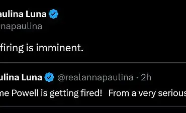 Florida Representative Anna Paulina Luna Claims Federal Reserve Chairman Jerome Powell Is 'On Thin Ice' Ahead Of Potential Removal