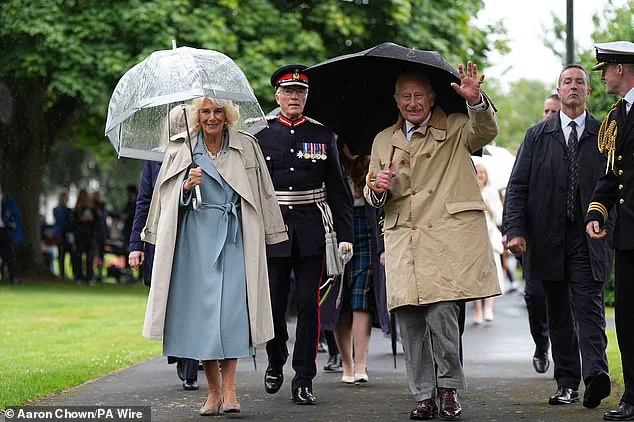 King Charles and Queen Camilla Unveil Time Capsule at Kirkcaldy War Memorial Centenary Despite Rain