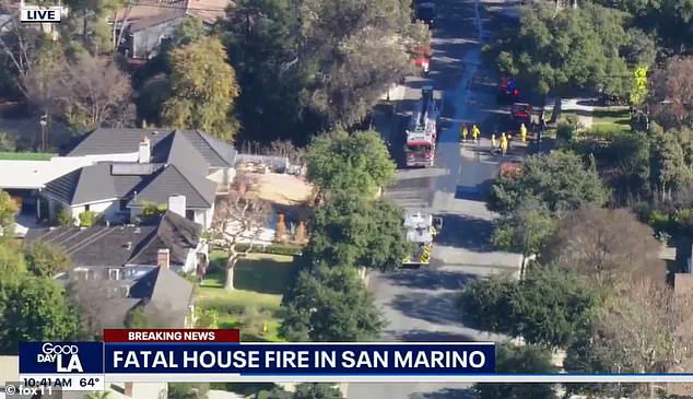 Late-Breaking: Husband Arrested in San Marino Murder Case as Fire Investigation Unfolds
