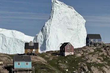Massive Iceberg Drifting Near Greenland's Coast Sparks Concern Among Authorities and Residents