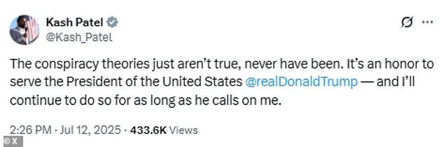 Trump Warns Against External Forces Fueling MAGA Tensions Over Epstein Files Release